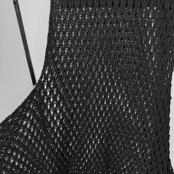 COS Brand New Asymmetric Open-knit Skirt Black Mesh Maxi Skirt. Size S. - Picture 4 of 14